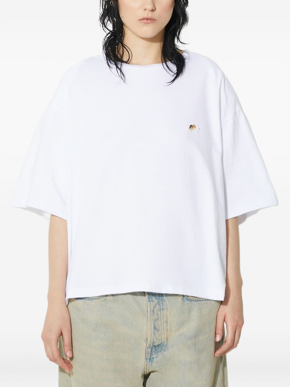 embroidered short-sleeve T-shirt - 1
