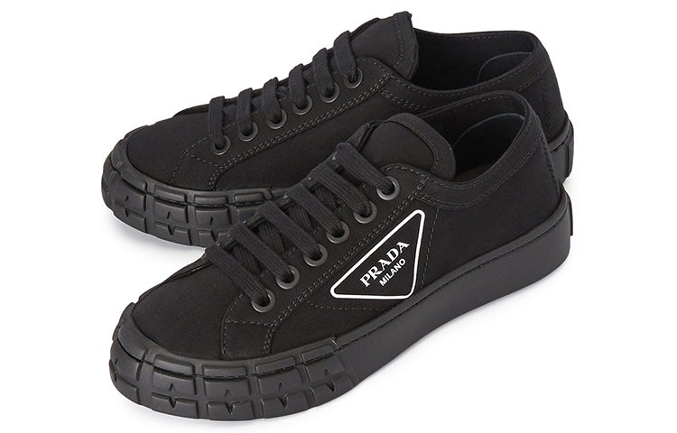 (WMNS) PRADA Cassetta Wheel Sneakers 'Black' 1E939L_GUD_F0002_F_035 - 3