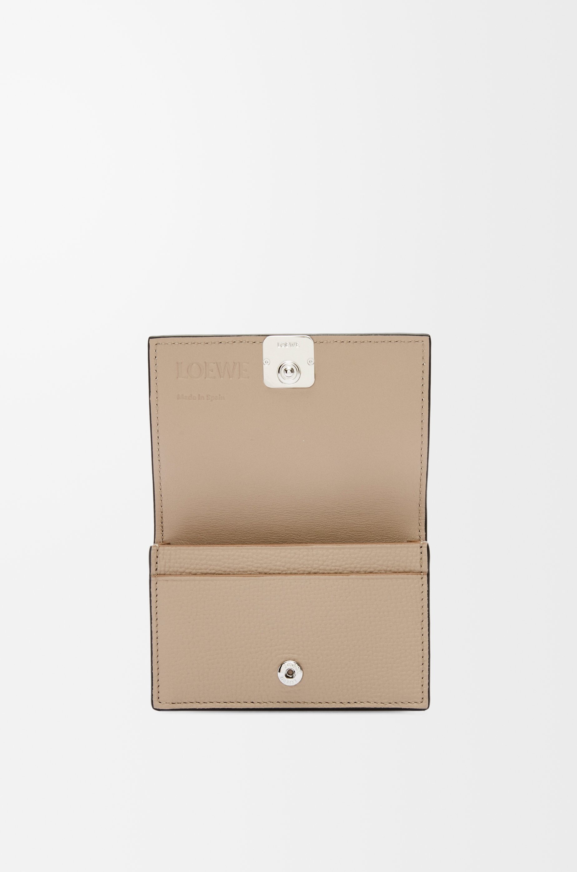 Anagram business cardholder in pebble grained calfskin - 2