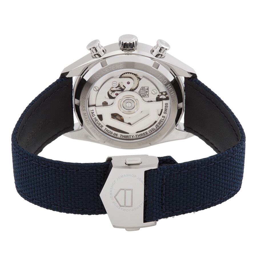 Tag Heuer Carrera Skipper 39mm Chronograph Automatic Blue Dial Men's Watch CBS2213.FN6002 - 3