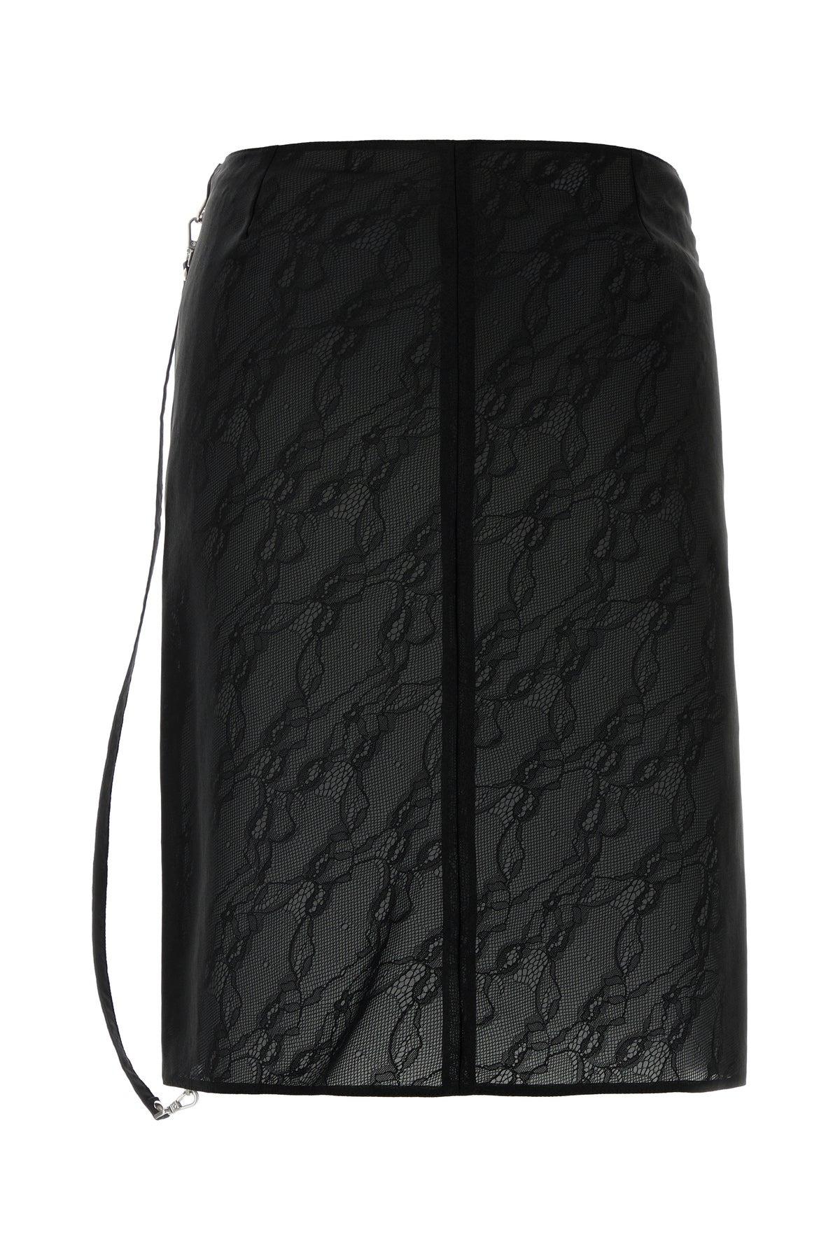 Black stretch nylon blend skirt - 2