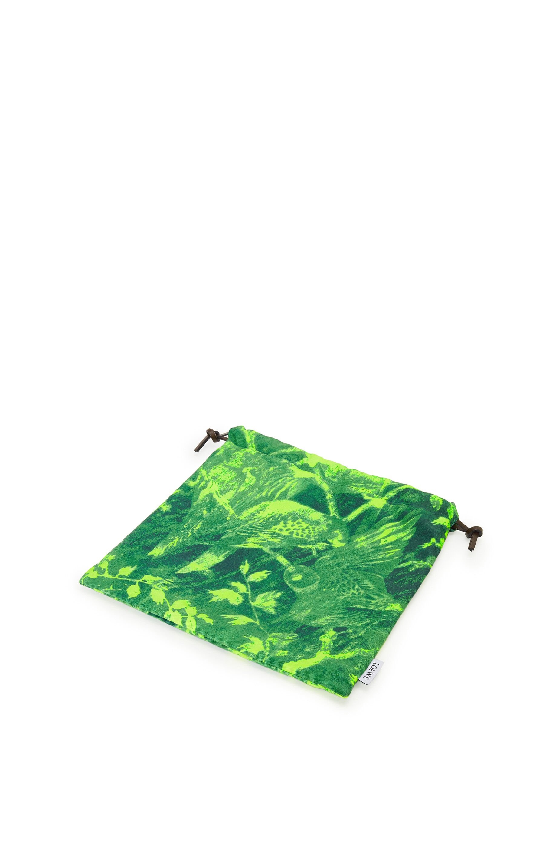 Small drawstring pouch in canvas - 3