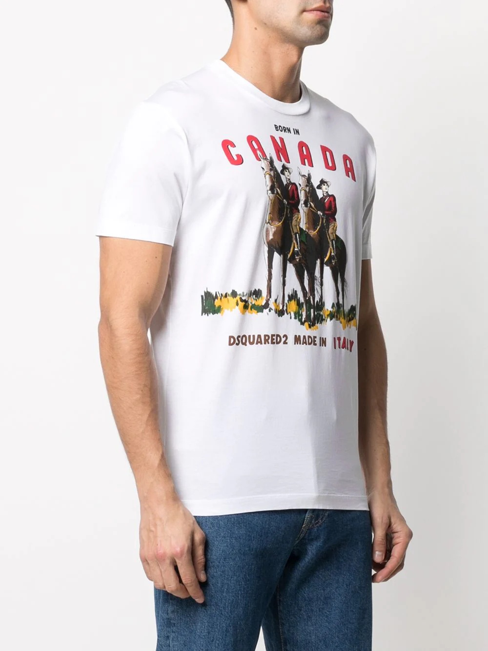 Born in Canada print T-shirt - 3