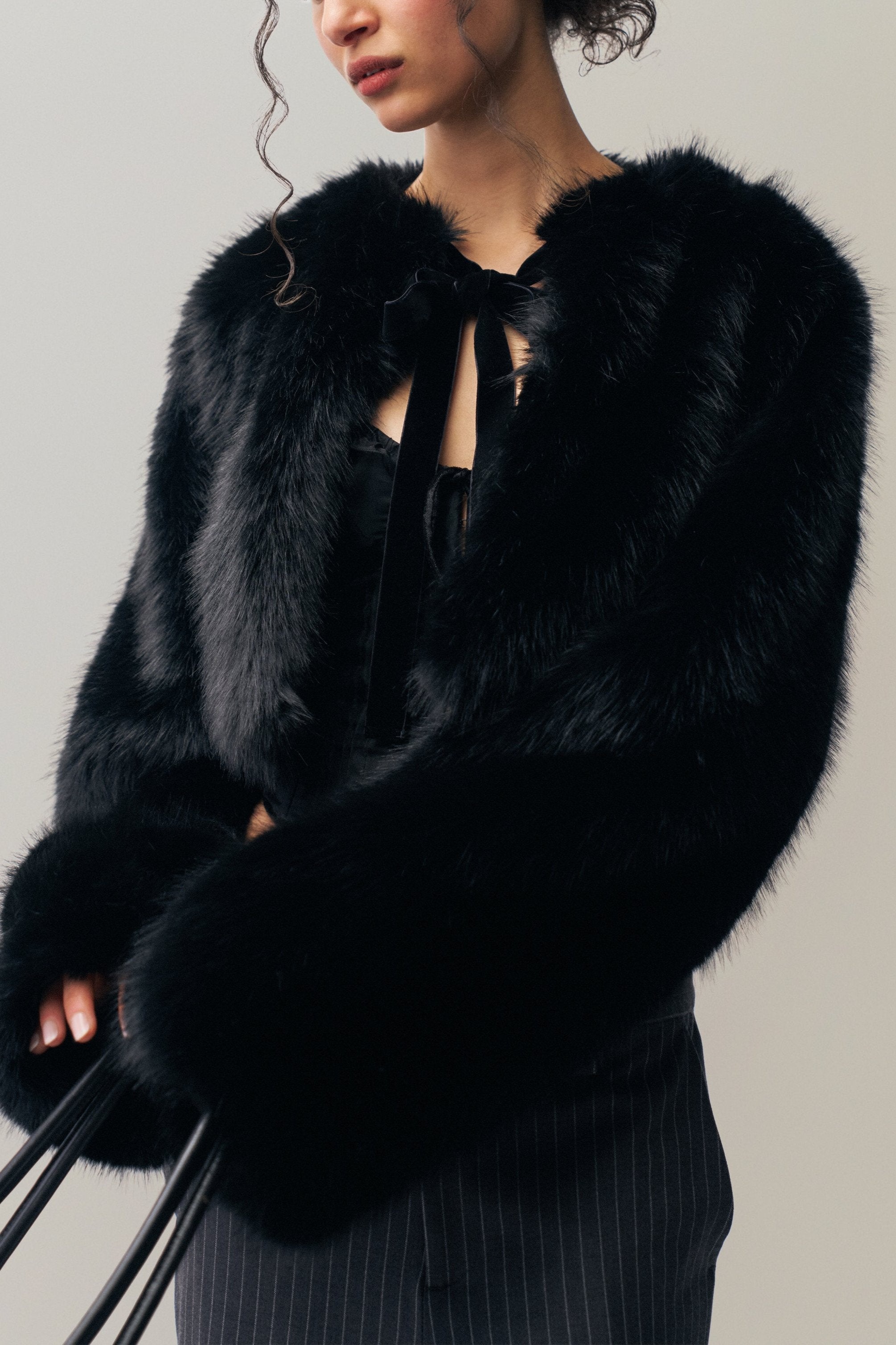 ALYANA FAUX FUR JACKET - 2