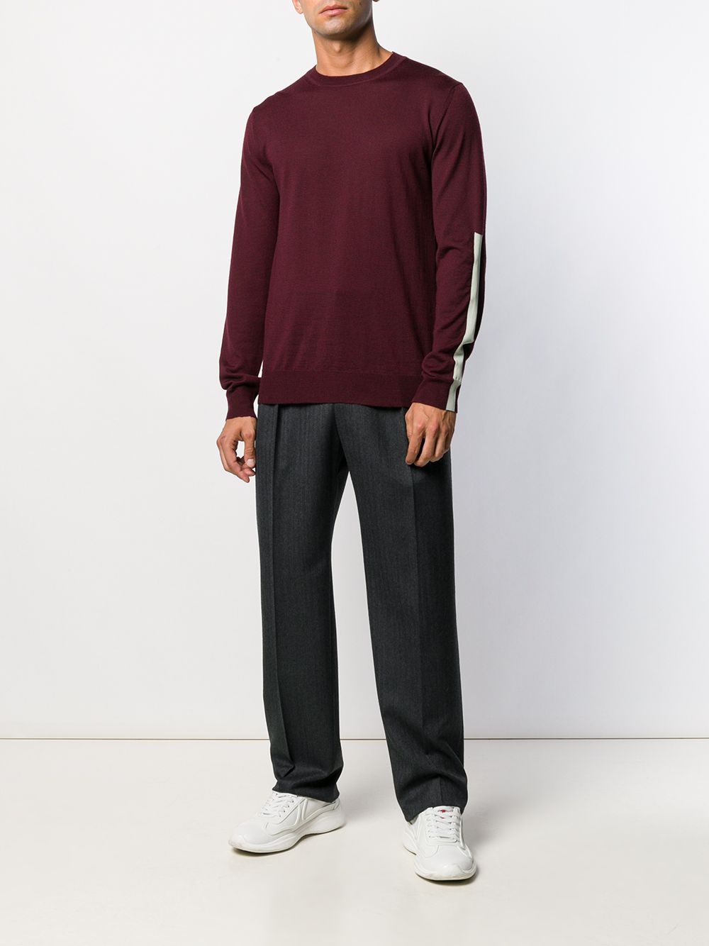 straight leg tailored trousers - 2