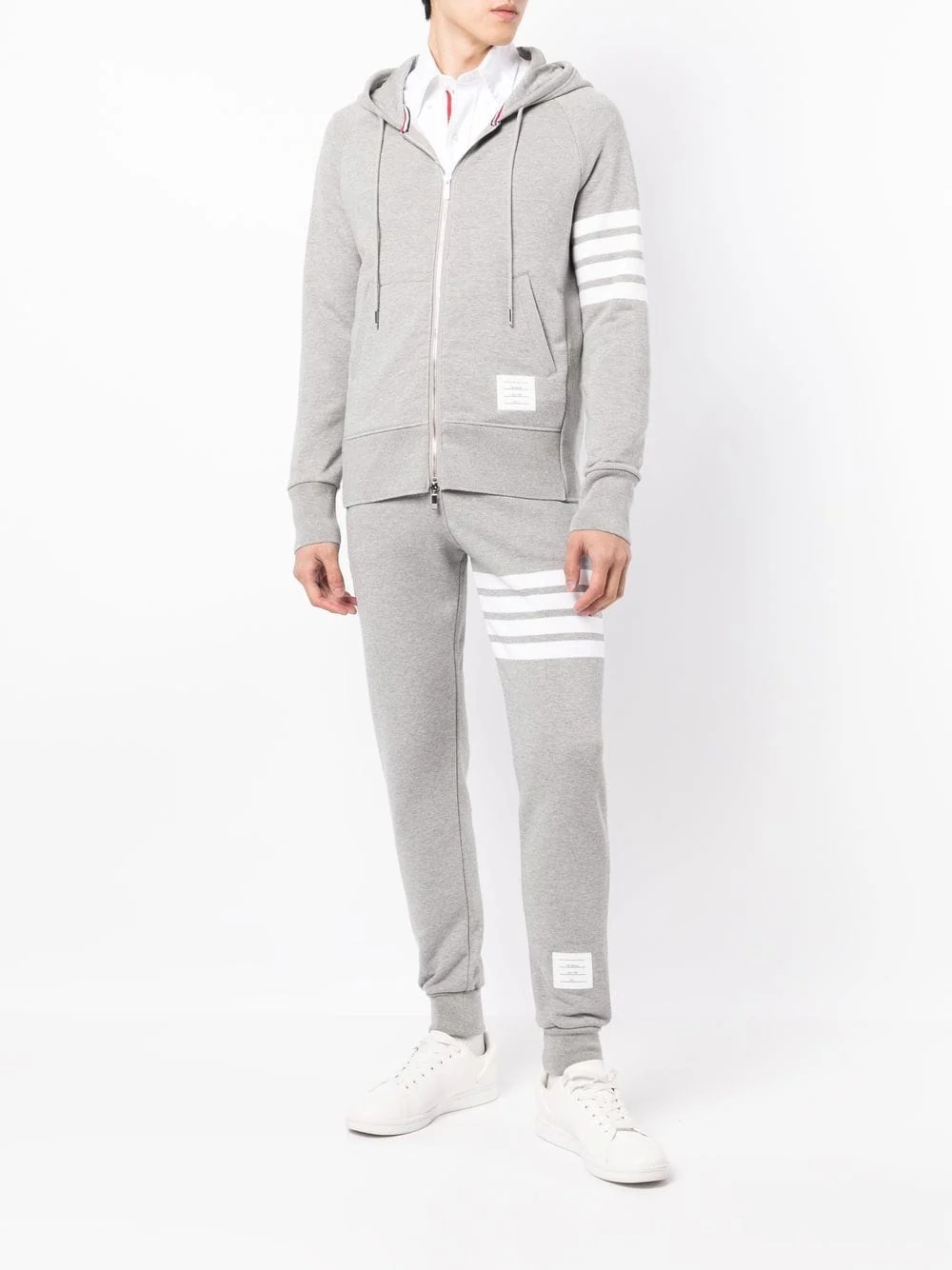 Classic Full Zip Hoodie With Elastic - 2