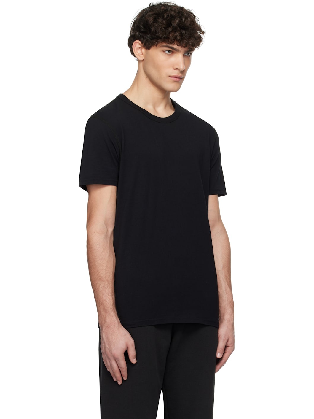Two-Pack Black Lightweight Jersey T-shirt - 2