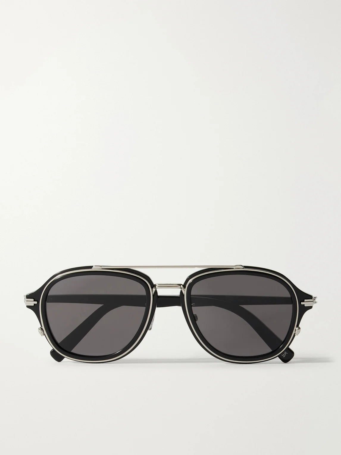 DiorBlacksuit A4U Havana Aviator-Style Acetate and Silver-Tone Sunglasses - 1