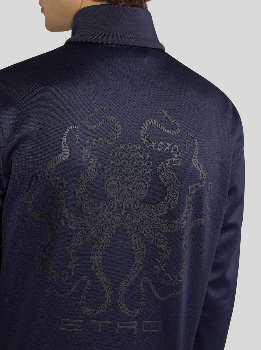SWEATSHIRT WITH ZIP AND OCTOPUS PRINT - 2