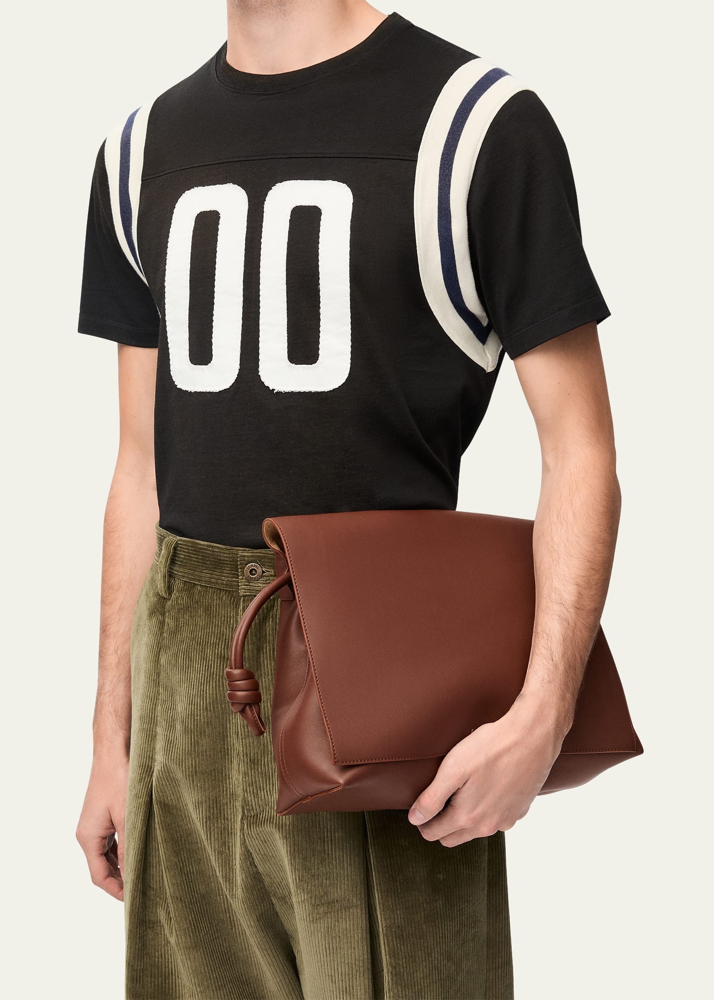 Men's Flamenco Leather Messenger Bag - 5