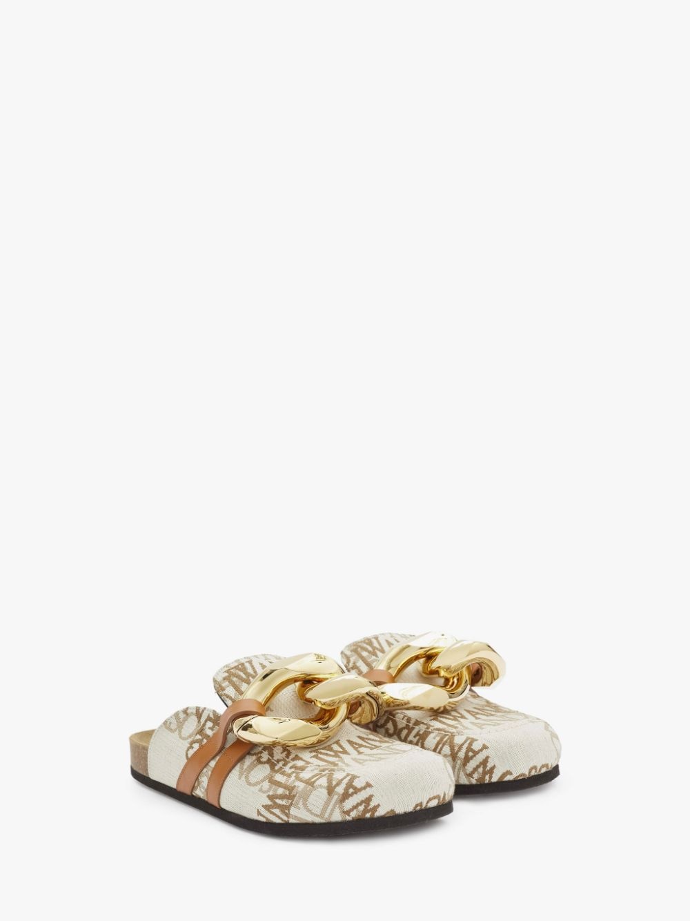 CHAIN LOAFER MULES - 3