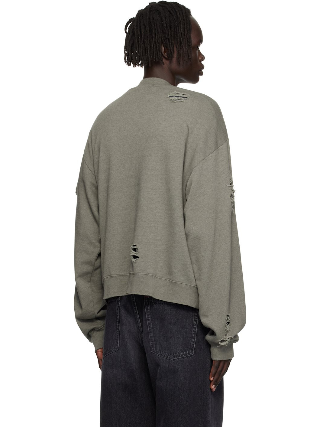 Gray Printed Logo Sweatshirt - 3