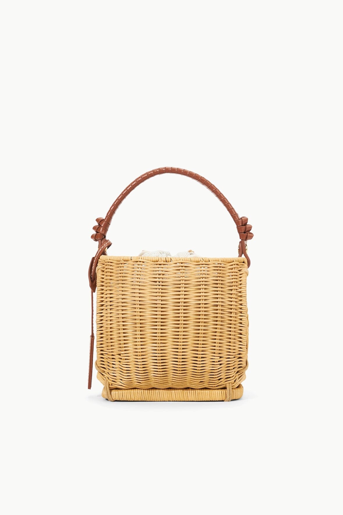 STAUD ESCARGOT WICKER BASKET BAG NATURAL - 6