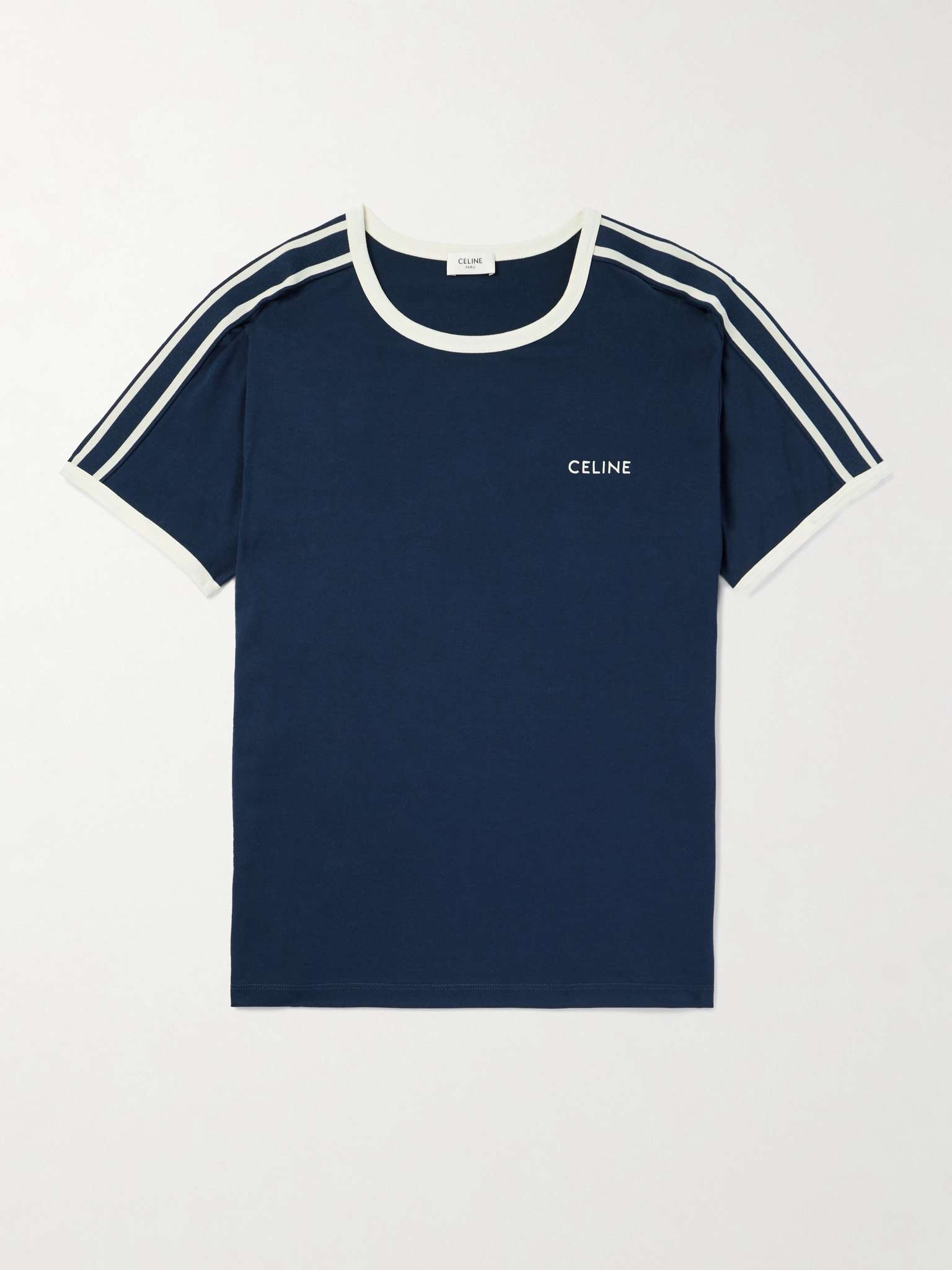 【CELINE HOMME】Logo-Print Cotton-Jersey T-Shirt CELINE HOMME Logo-Print Cotton-Jersey T-Shirt for Men | MR