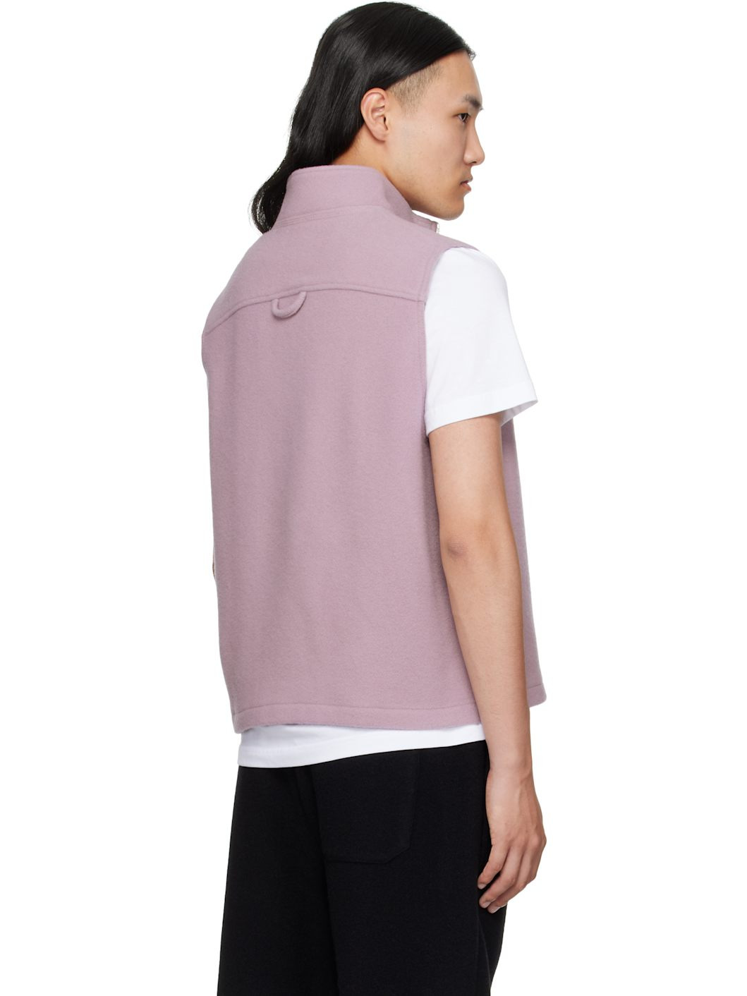 Pink Fleece City Sweater Vest - 3