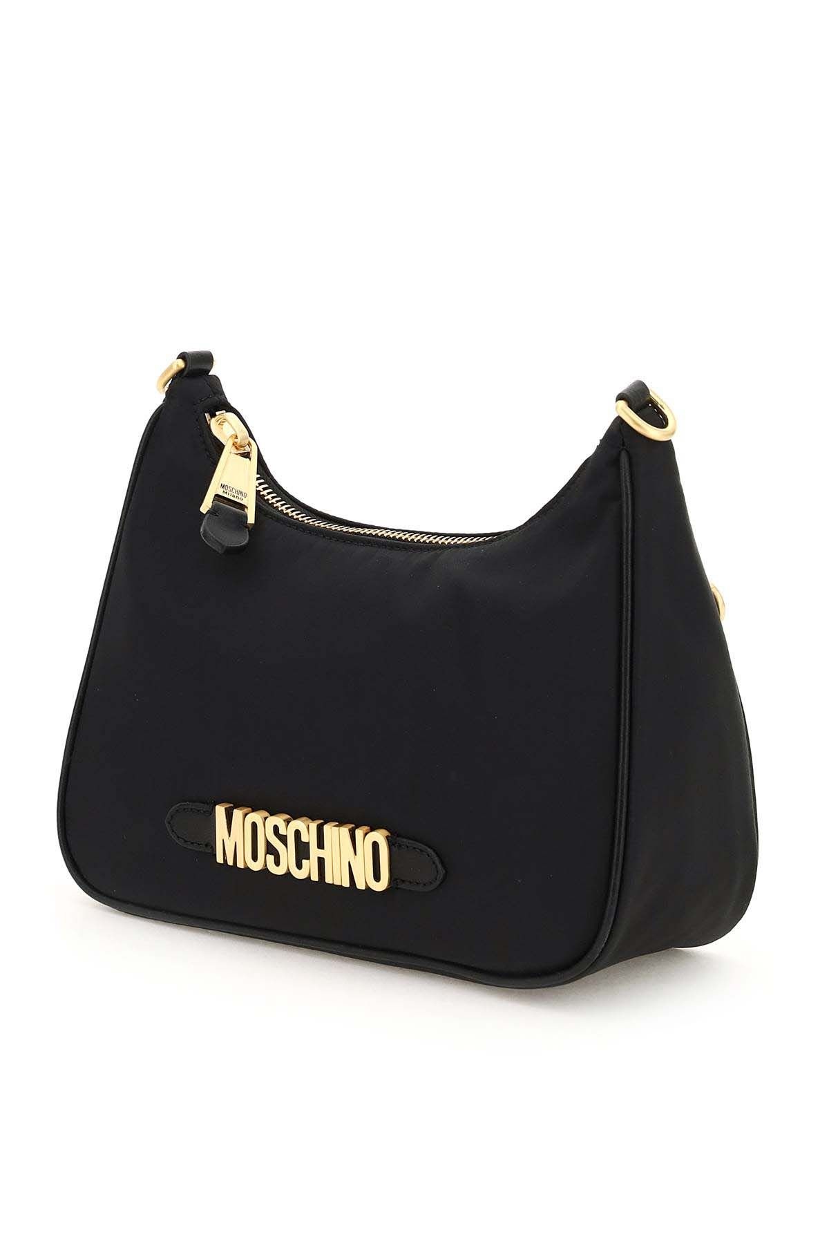 NYLON HOBO BAG WITH LOGO - 2