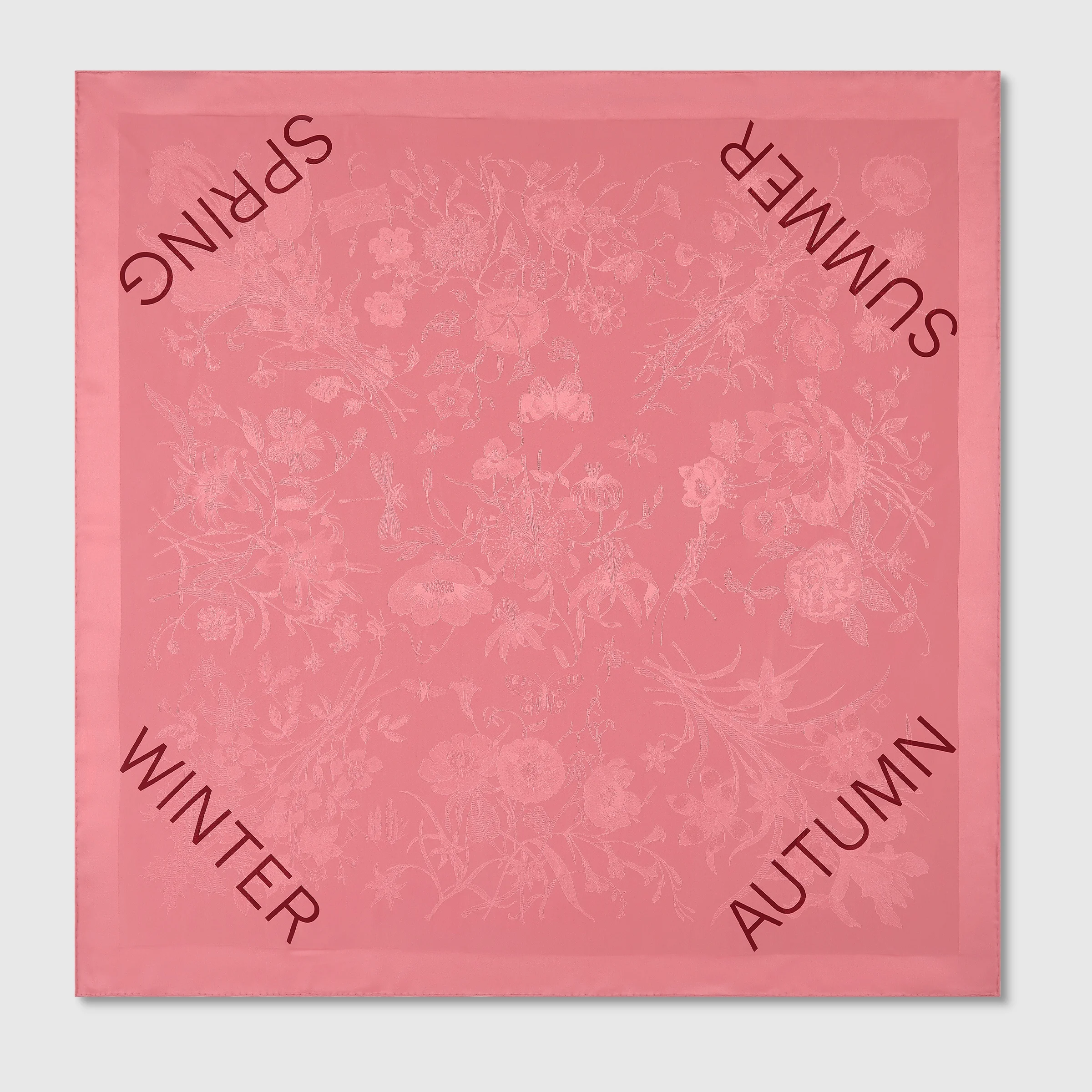 90 x 90 project printed silk carré - 1