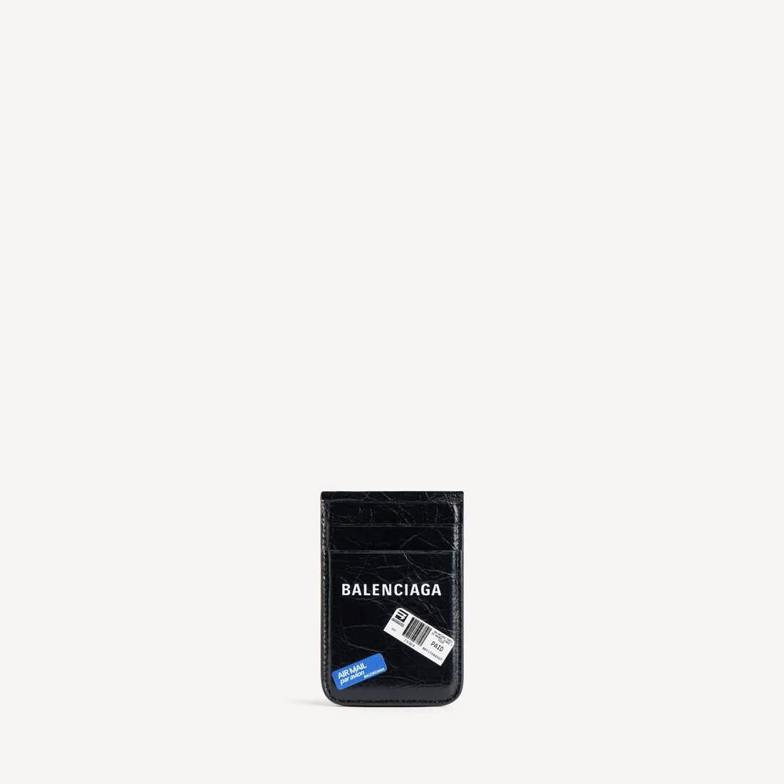 Men's Shopper Phone Magnet Card Holder With Stand in Black - 1