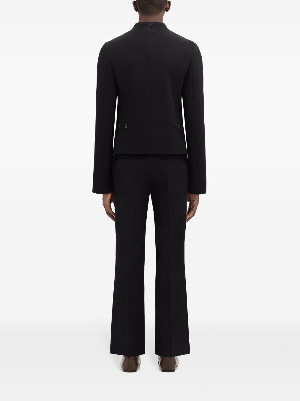 flared wool trousers - 4
