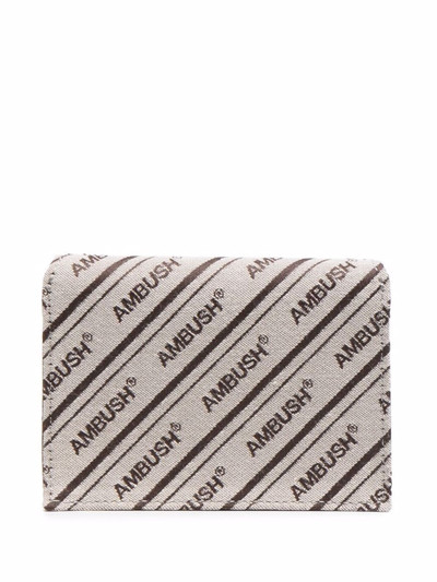 Ambush striped logo wallet outlook