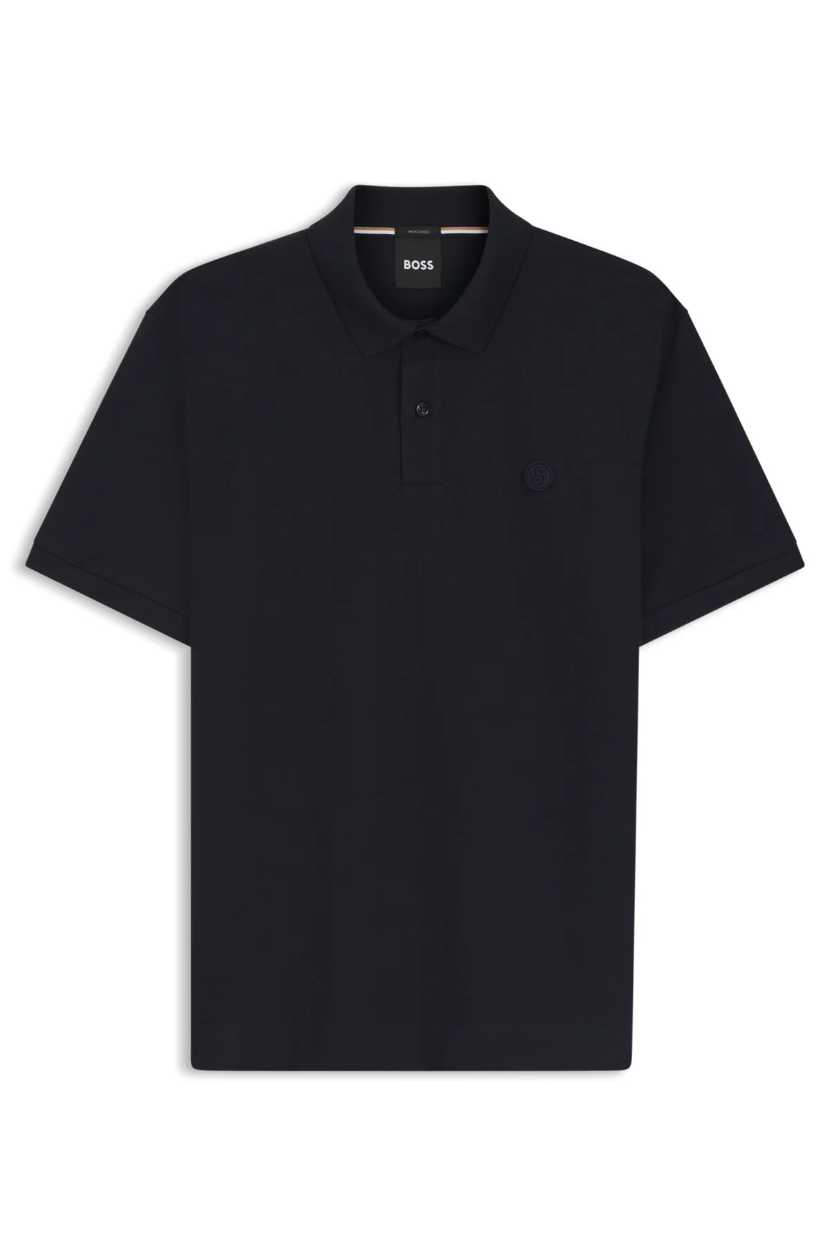 COTTON-PIQUÉ POLO SHIRT WITH DOUBLE B MONOGRAM - 1