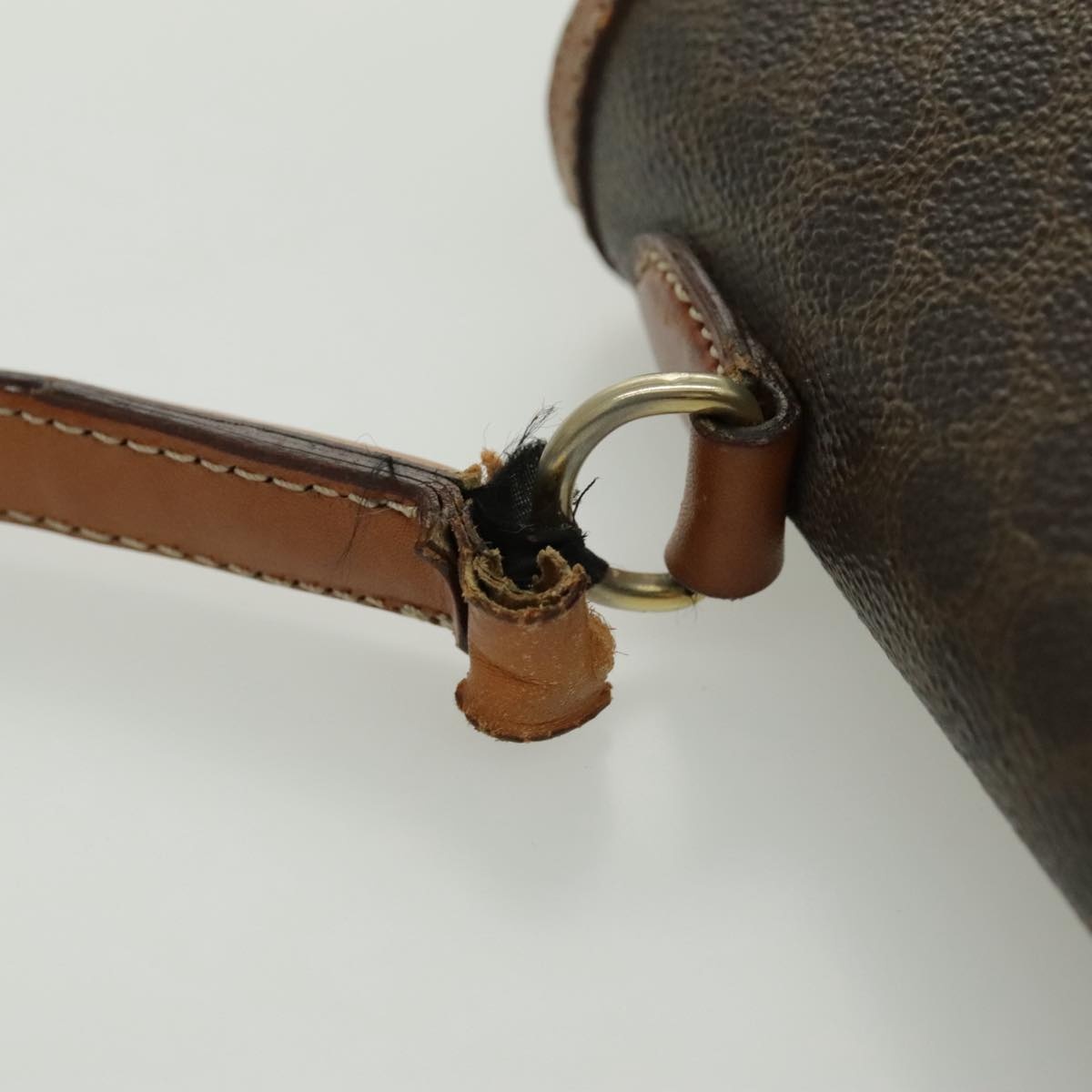 CELINE Macadam Canvas Hand Bag Coated Canvas Brown - 8