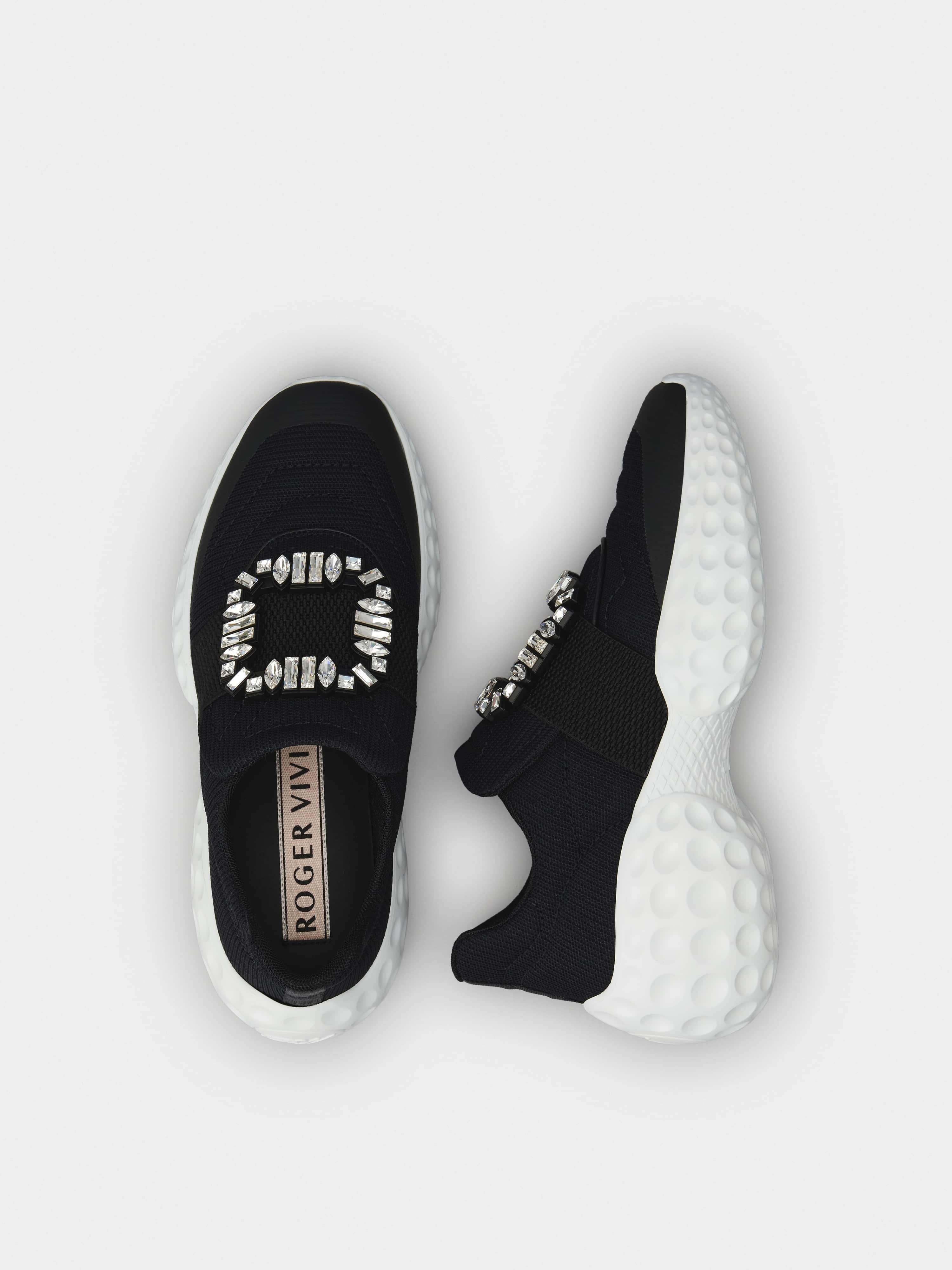 Viv' Run Light Strass Buckle Sneakers in Fabrics - 7