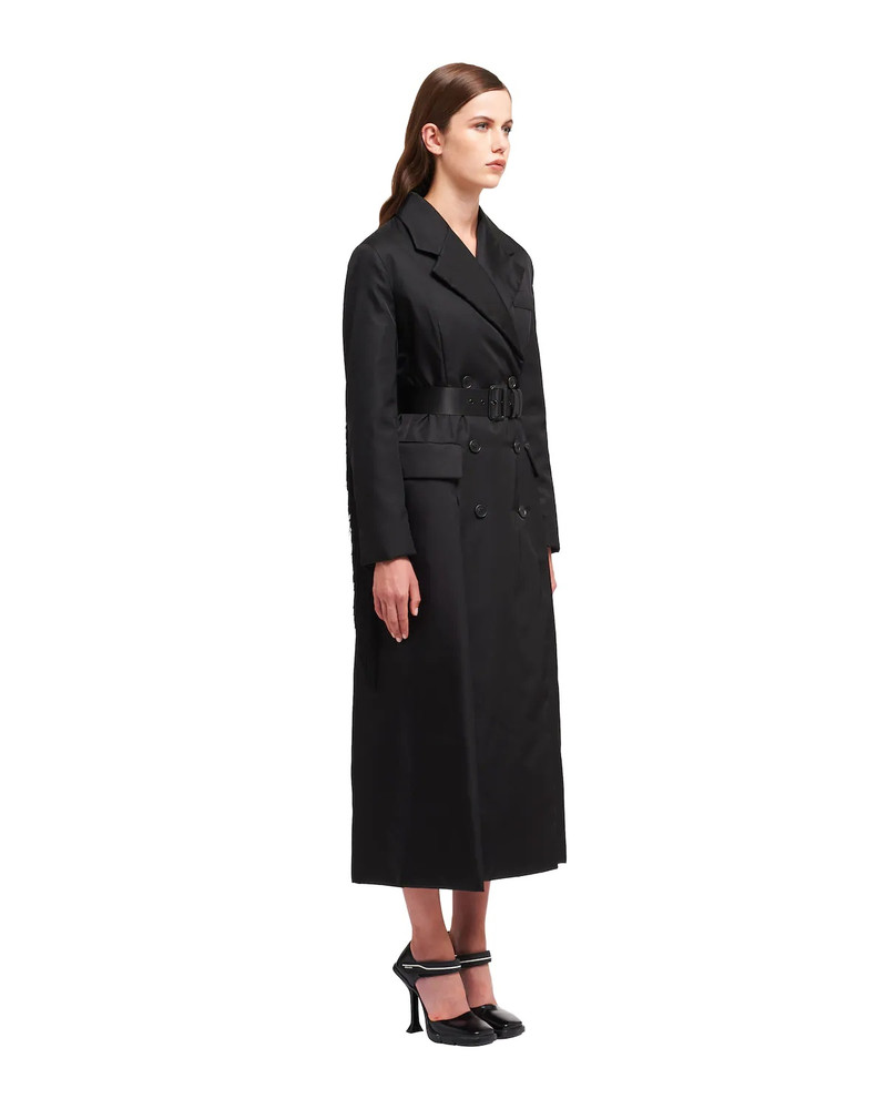 Double-breasted Re-Nylon Gabardine raincoat 3