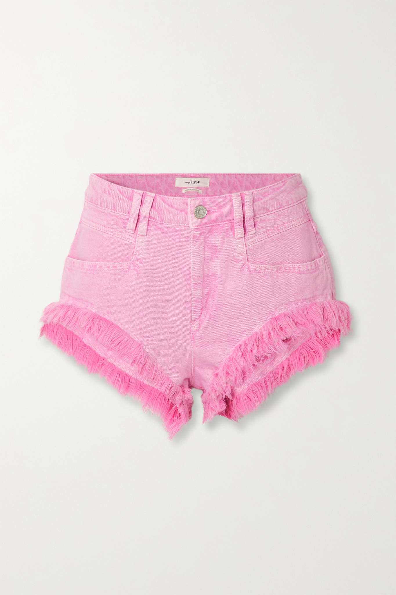 Eneidao frayed denim shorts - 1