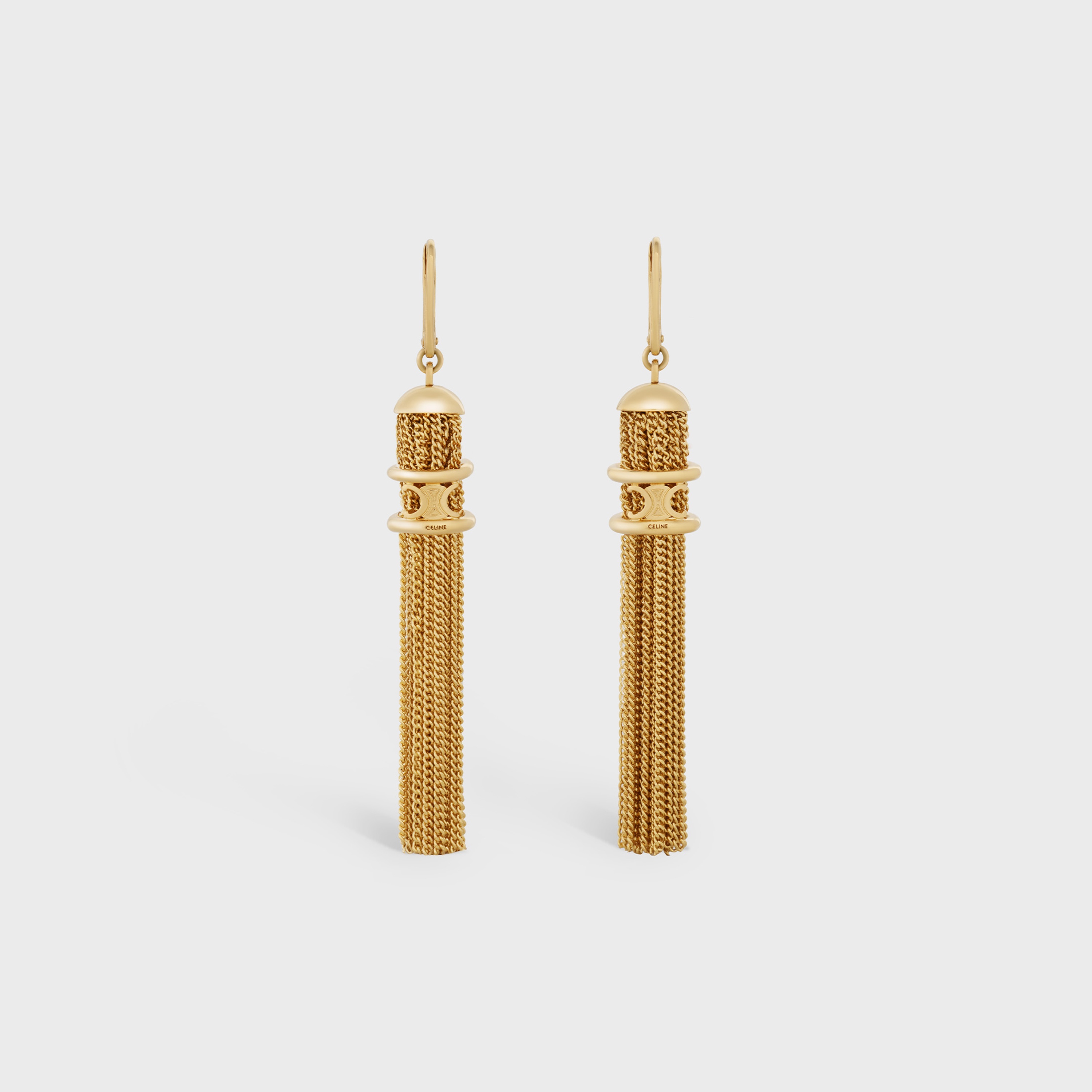 Maillon Triomphe Pompons Earrings in Brass with Gold Finish - 1