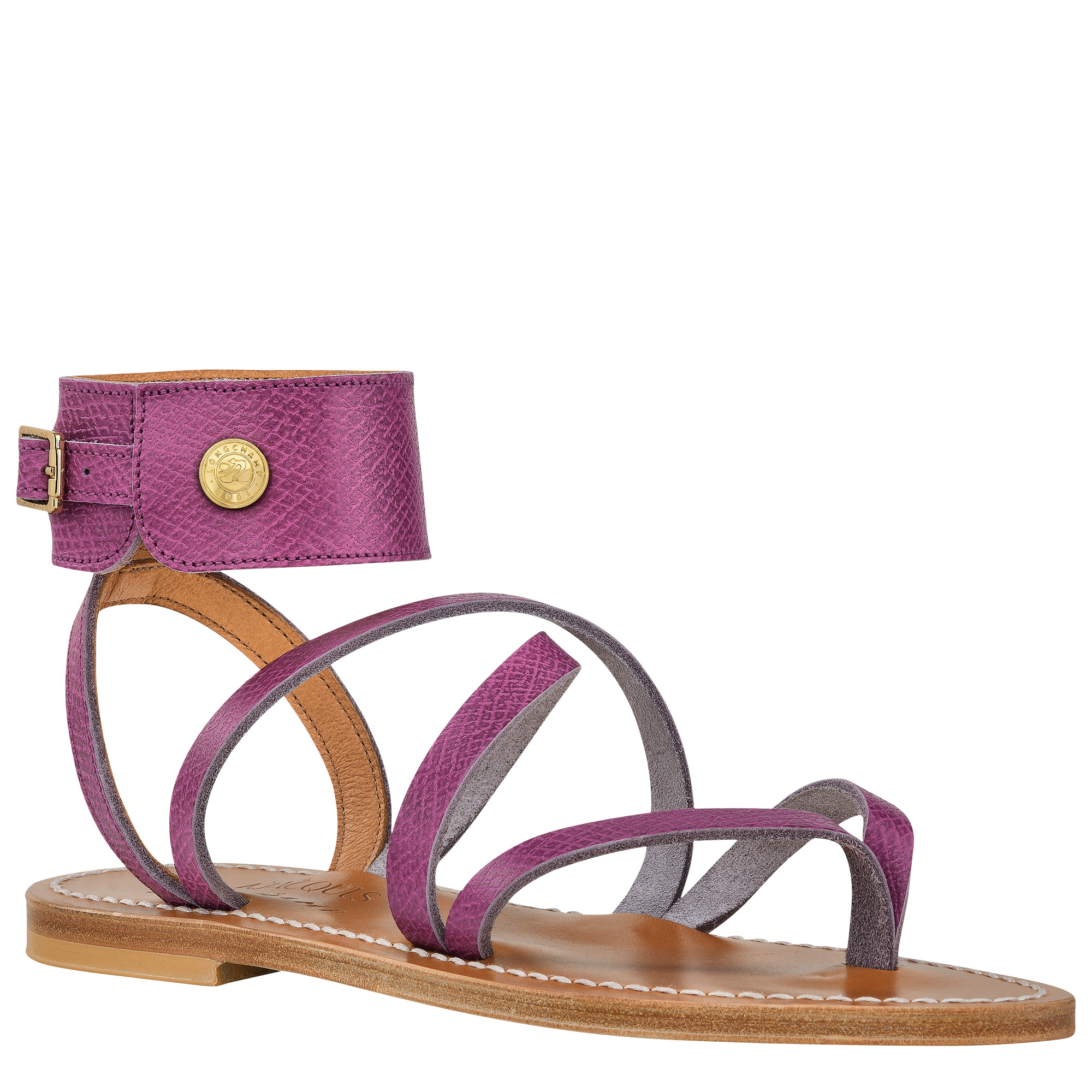 Longchamp x K.Jacques Sandals Violet - Leather - 3