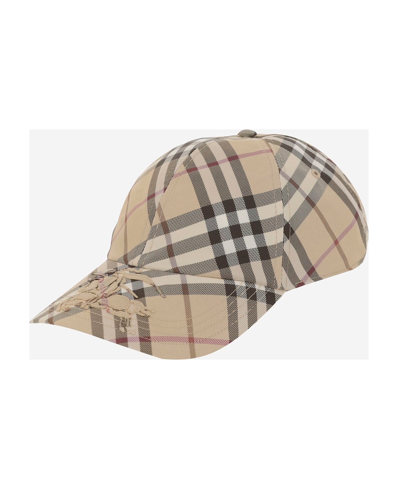 Baseball Cap With Check Pattern - 2
