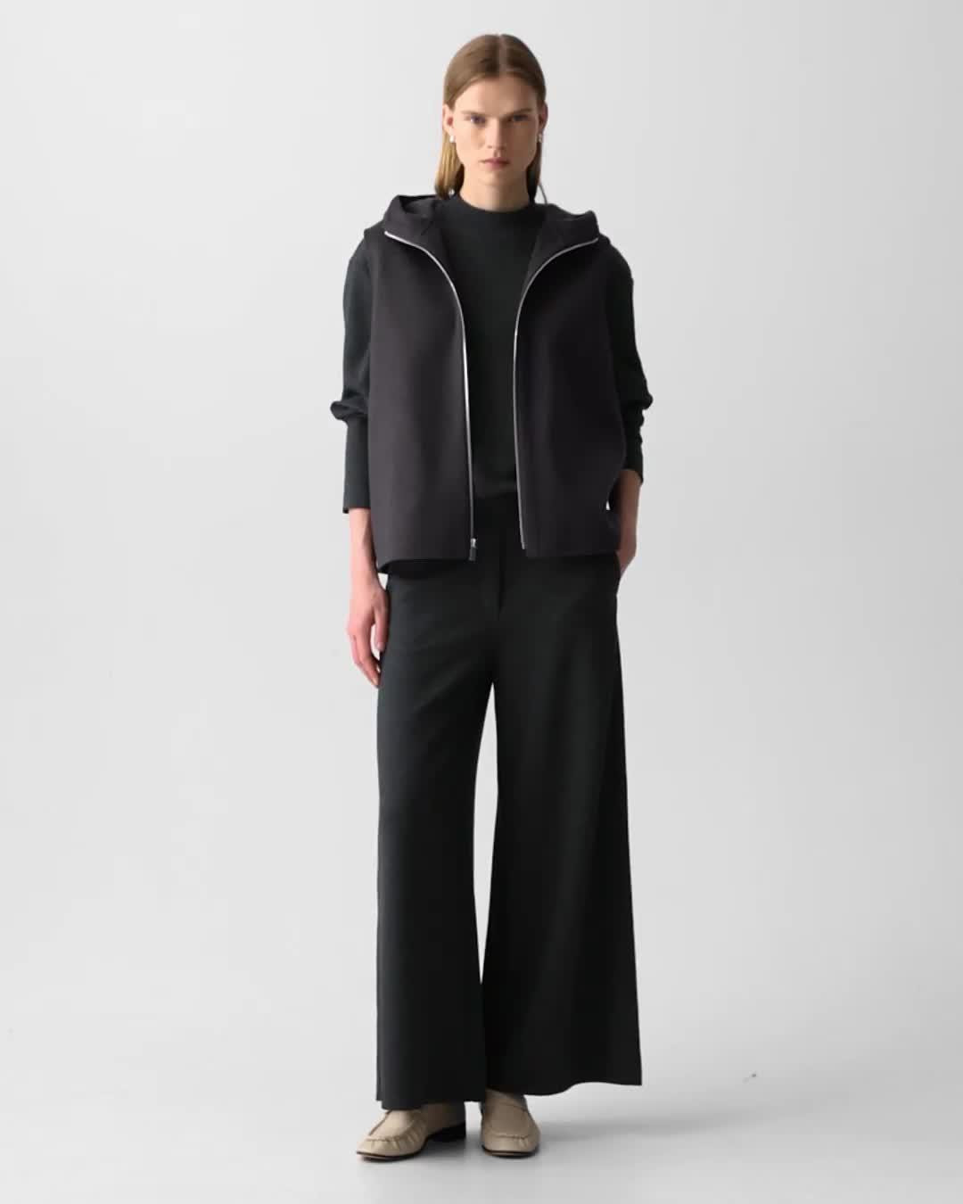 Hooded Vest in Double-Face Wool-Cashmere - 7