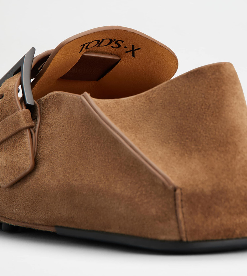 MULES IN SUEDE TOD'S•X CAPSULE COLLECTION - BROWN 6