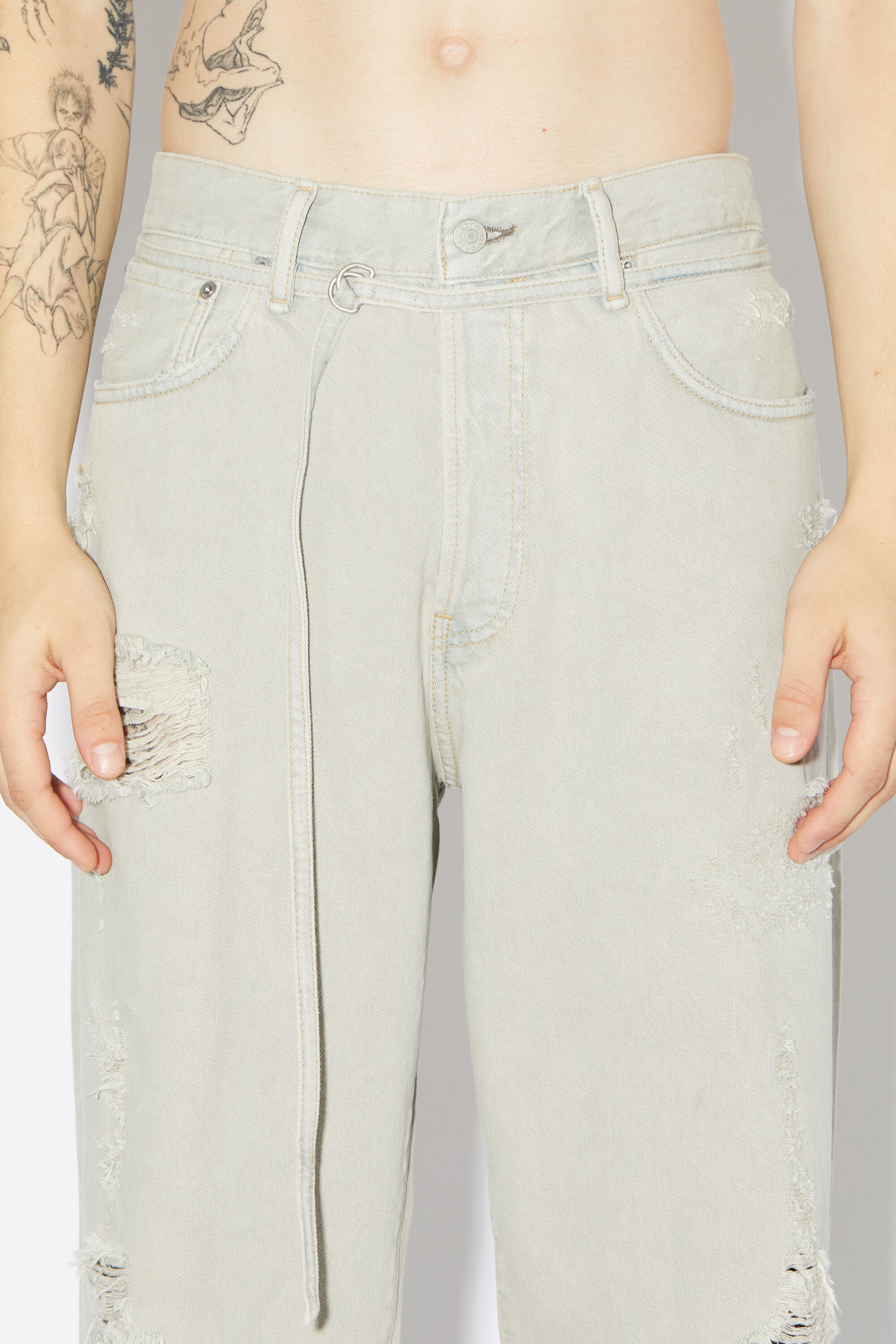 Loose fit jeans -1991 Toj - Grey/beige - 5