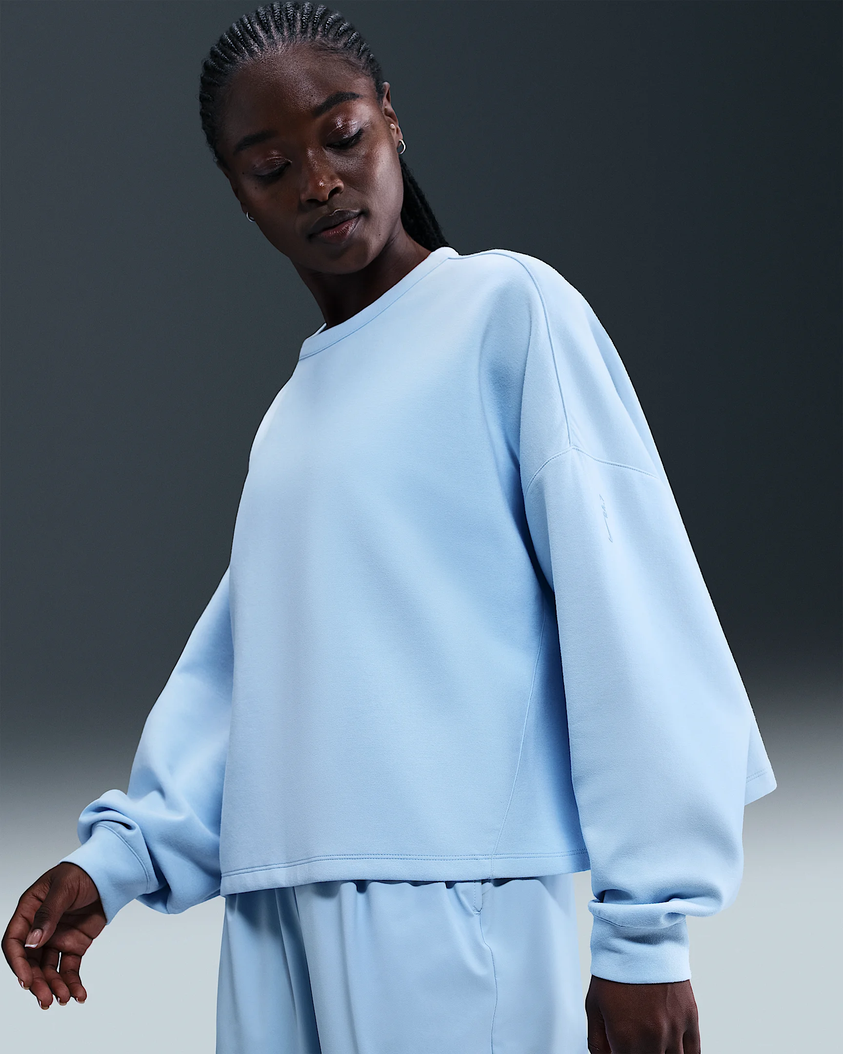 Nike 24.7 ImpossiblySoft Women's Dri-FIT Oversized Crew-Neck Top - 1