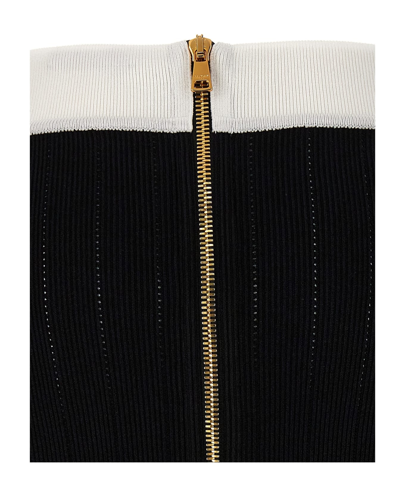Logo Button Midi Skirt - 4