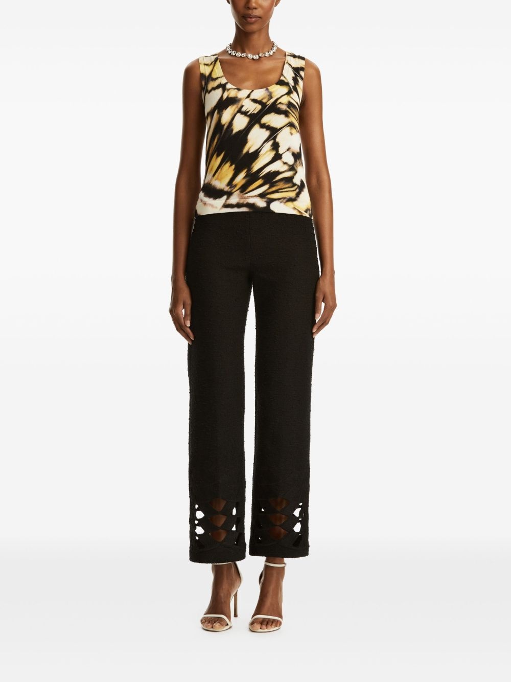 butterfly-print tank top - 2