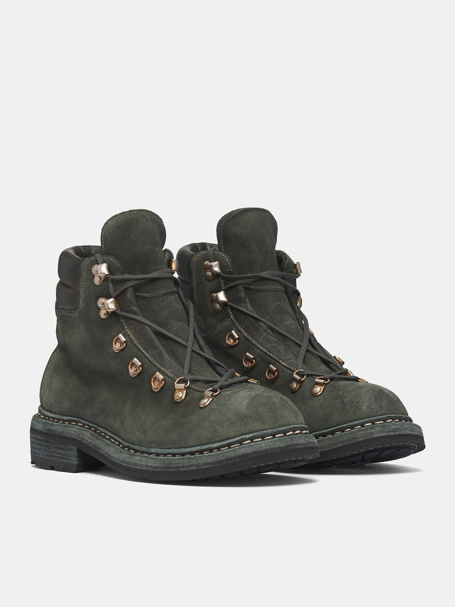 Green 19M Reverse Calf Hiking Boots - 2