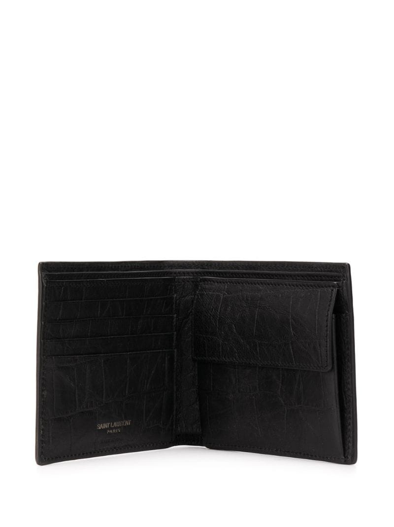 wrinkled-effect bi-fold wallet - 8