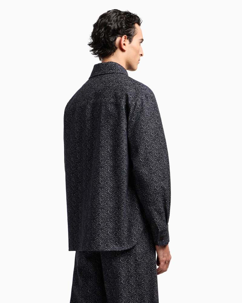 DENIM COLLECTION JACQUARD DENIM SHIRT JACKET 3