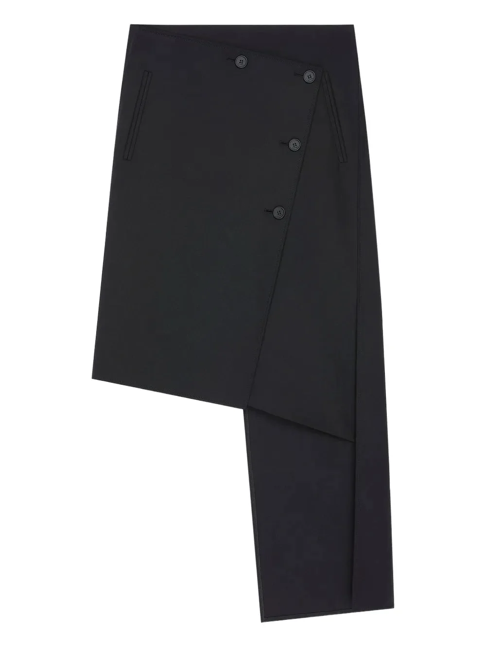 Courreges Women Oblique Midi Skirt With Inserts - 1