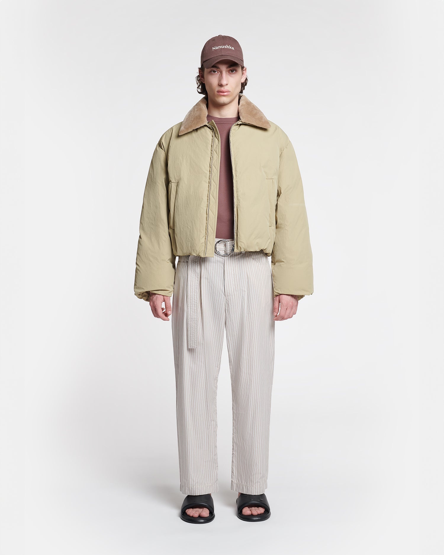 Faux Fur and Tech Nylon Jacket - 3