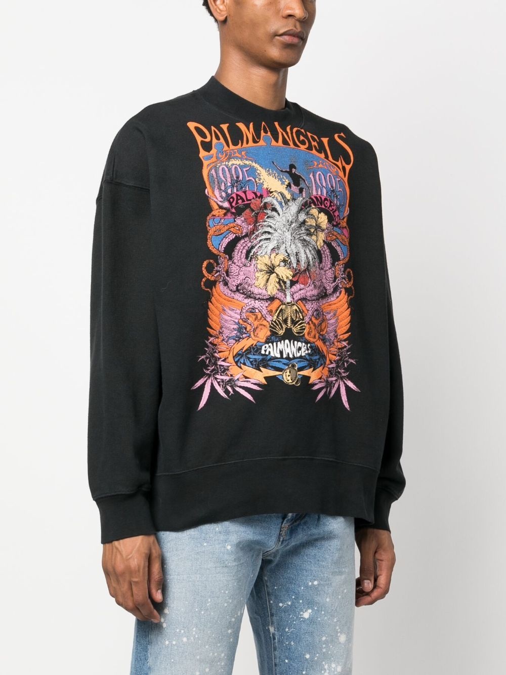 graphic-print cotton sweatshirt - 3