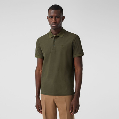 Burberry Monogram Motif Cotton Piqué Polo Shirt outlook