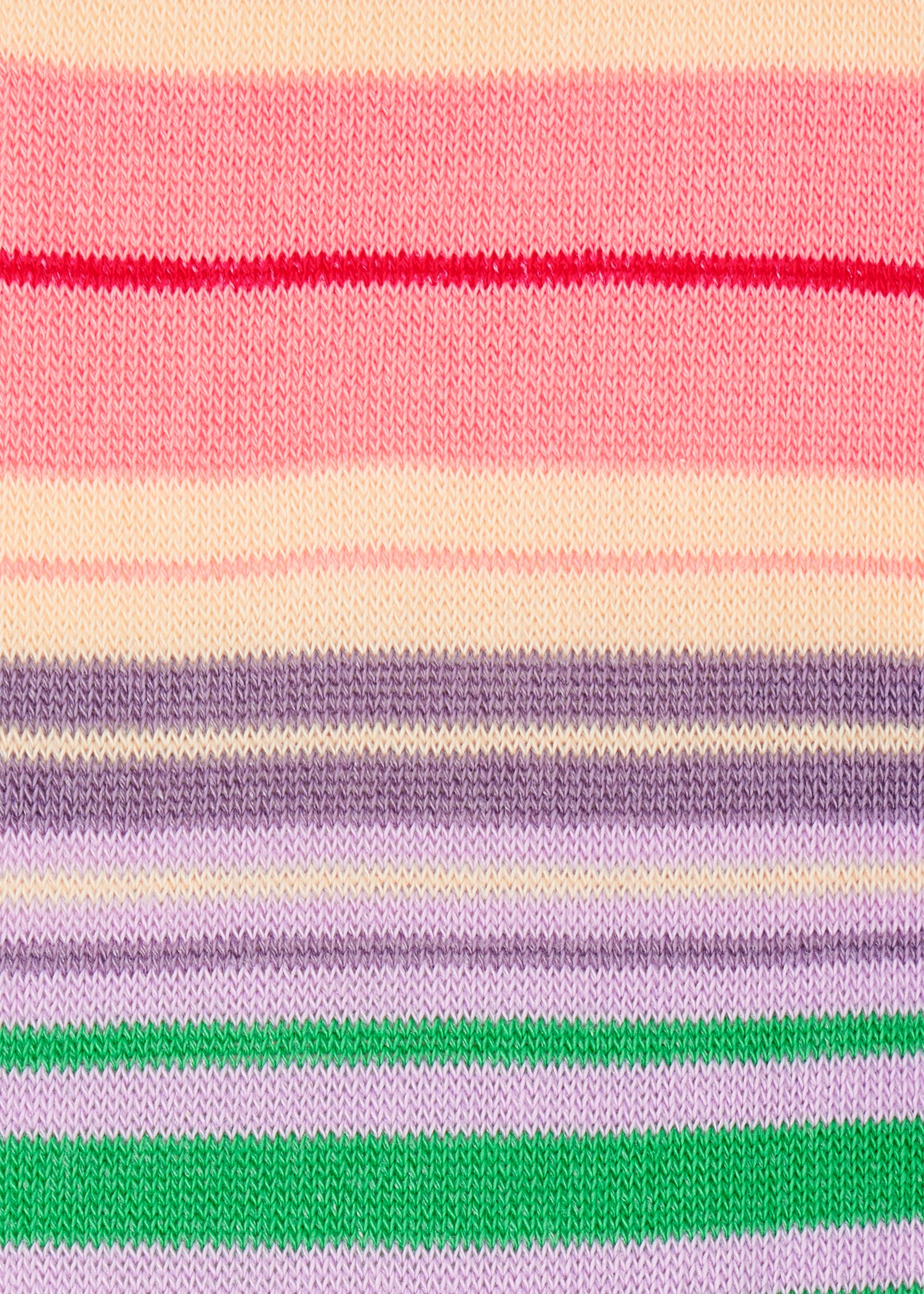Purple Contrast Stripe Socks - 2