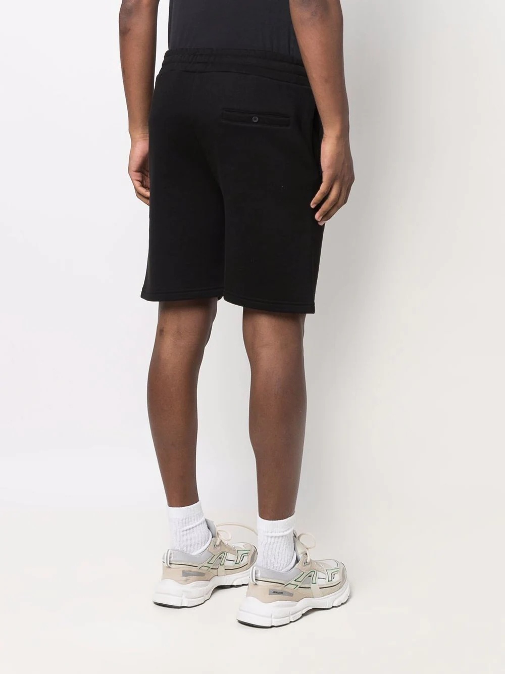 logo patch track shorts - 4