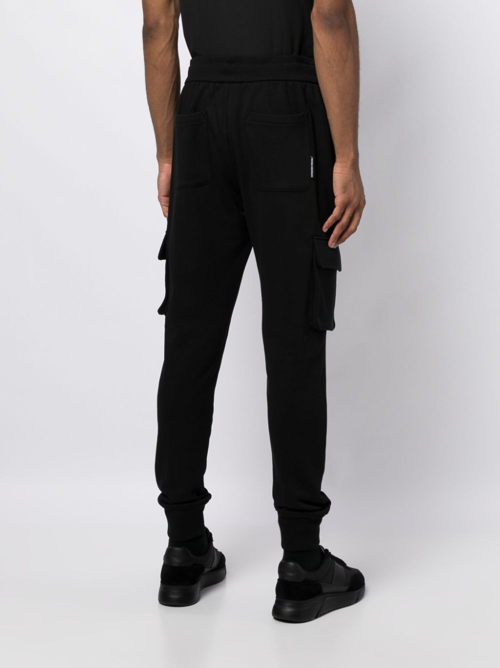 cargo-pockets cotton track pants - 4