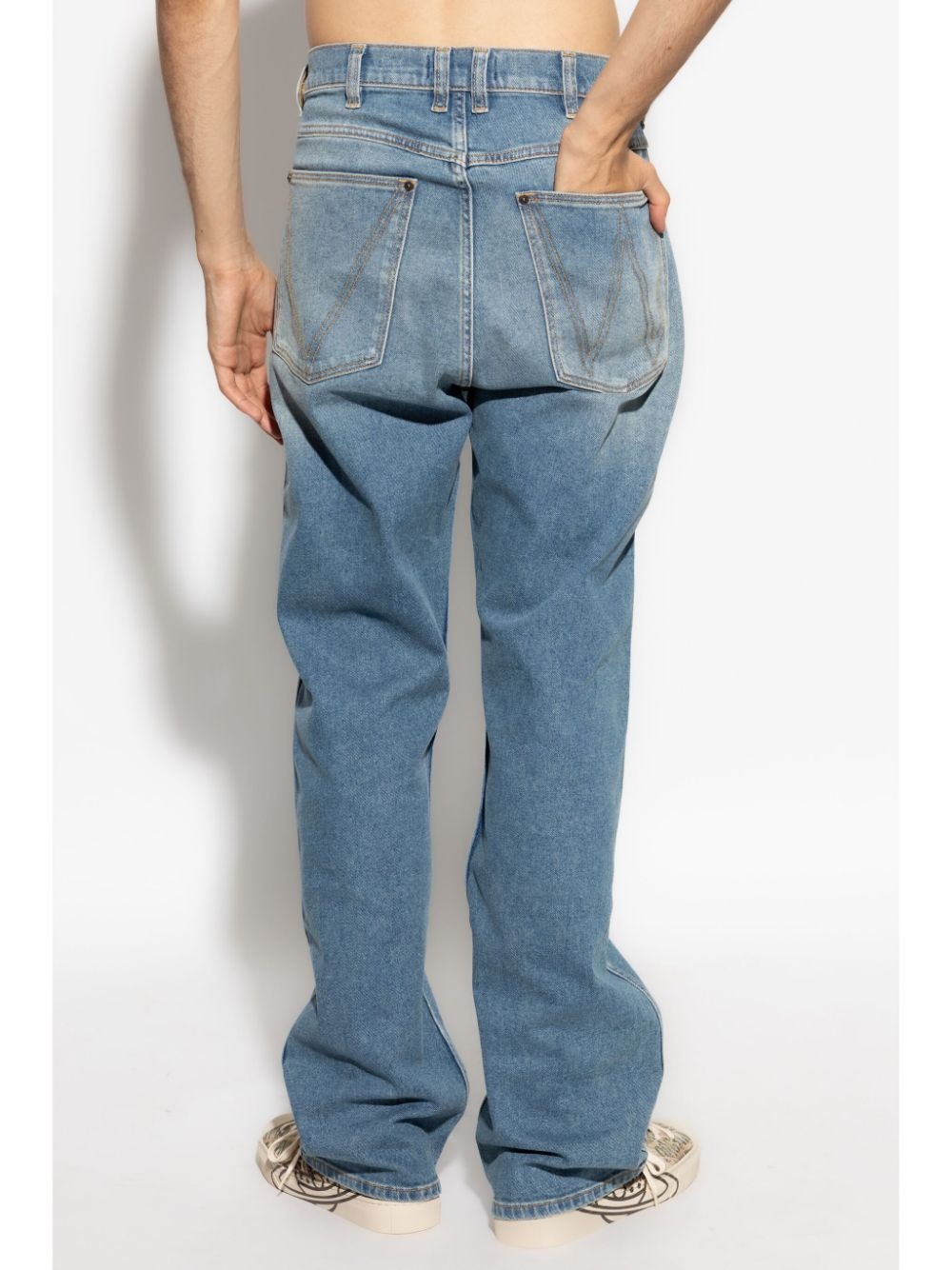 cotton straight jeans - 6