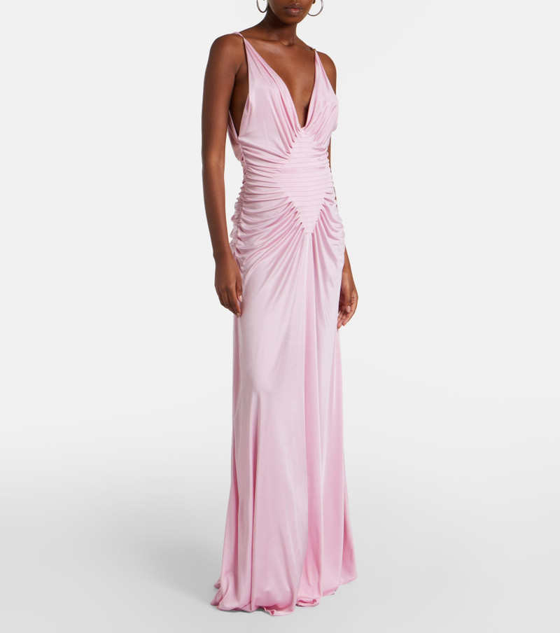 VERSACE Draped jersey gown outlook
